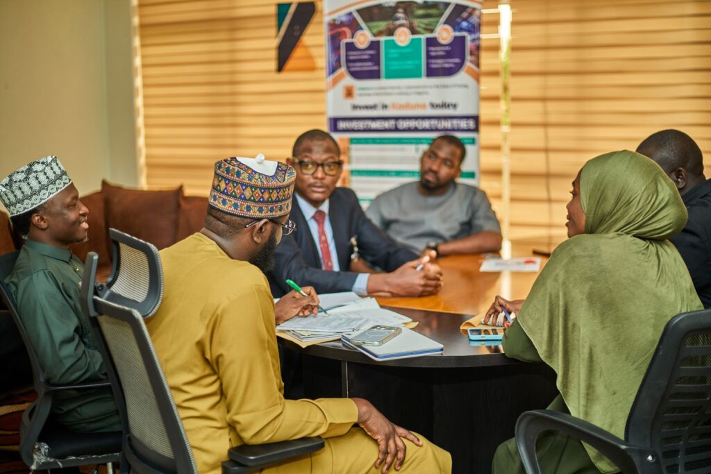 African professionals in a business meeting in Kaduna