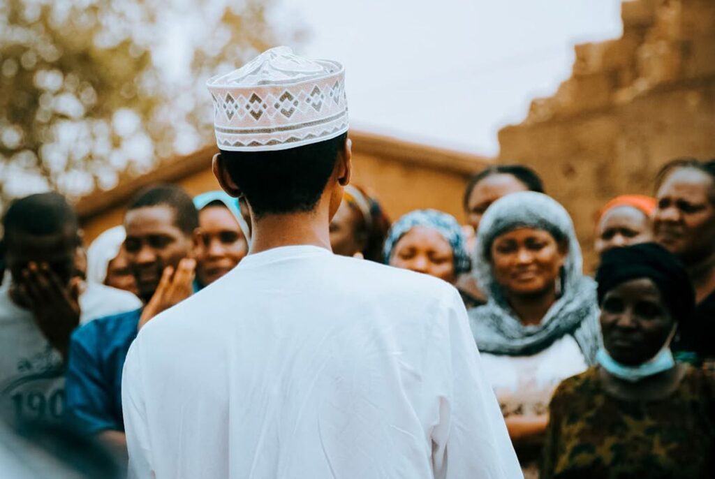 Community gathering in Kaduna, Nigeria
